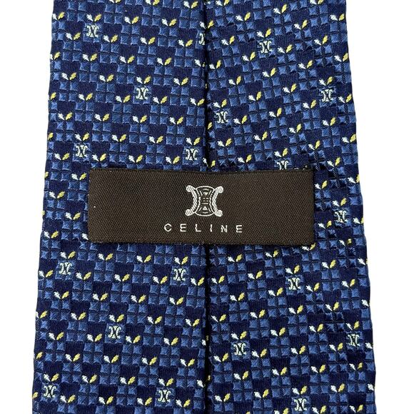 Celine Abstract Pattern Tie - Picture 2 of 8